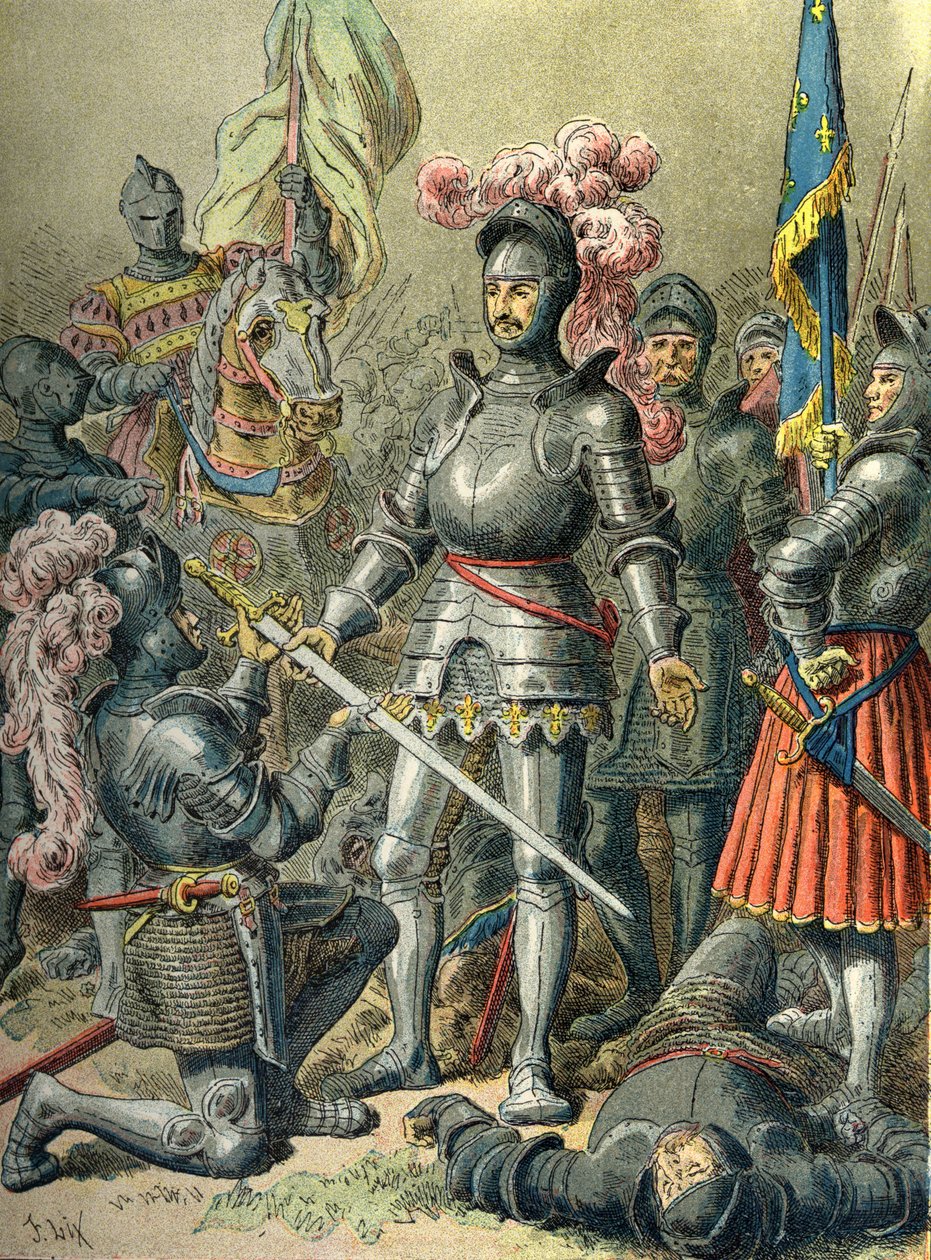 Francois I in Pavia (1525), defeat where he was taken prisoner by Frederic Theodore (after) Lix