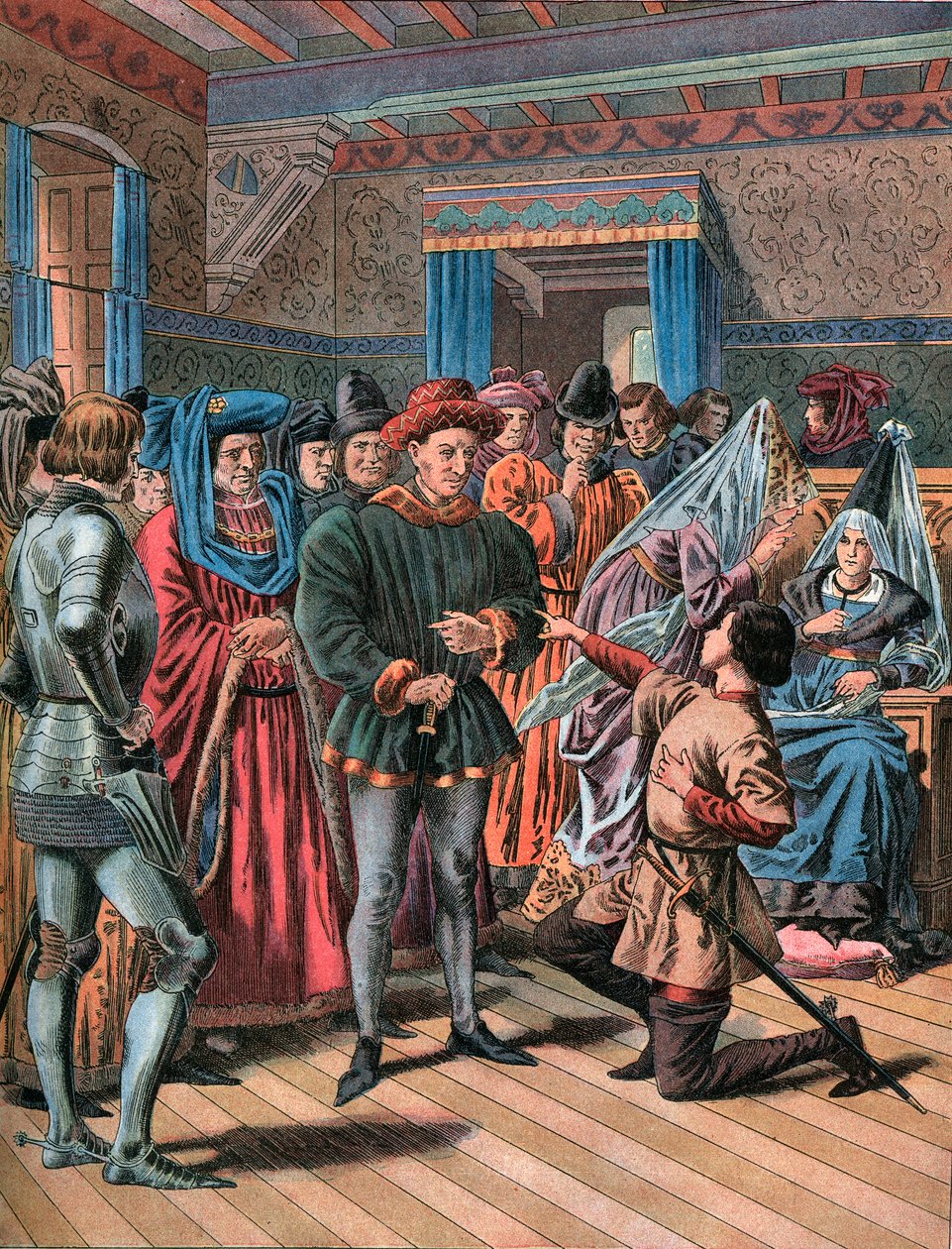 Joan of Arc at Chinon on February 23rd 1429 by Frederic Theodore Lix
