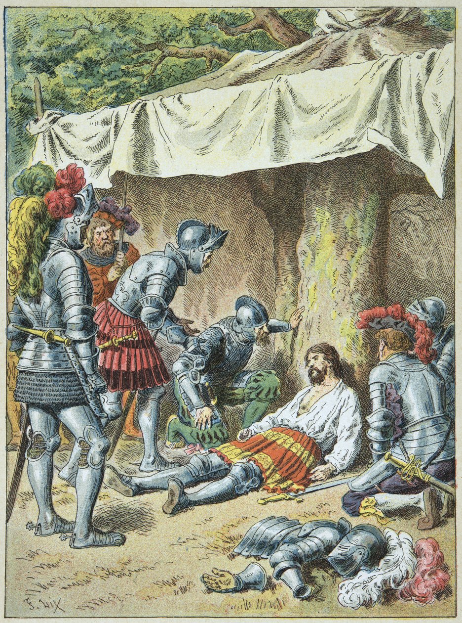 Knight Bayard Died on 30 April 1524 at Romagnano by Frederic Theodore Lix