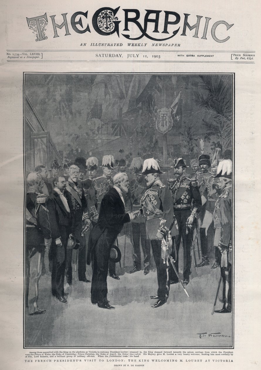 Entente cordiale: the French president Emile Loubet