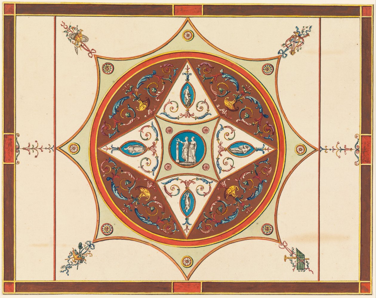 Design for a Painted Ceiling by Frederick Crace
