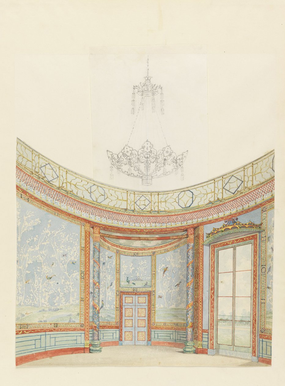 Design for the Decoration of the Saloon, the Royal Pavilion, Brighton by Frederick Crace
