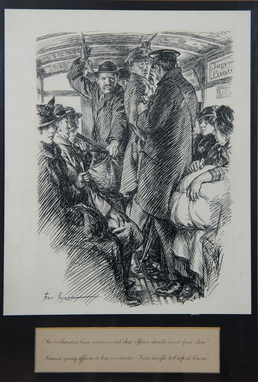 Nervous Young Officer to Bus Conductor: First Single to Oxford Circus by Frederick Pegram