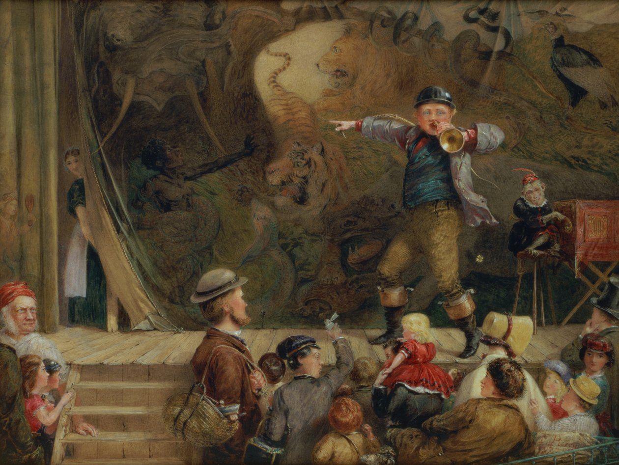 The Travelling Menagerie, 1872 by Frederick Piercy