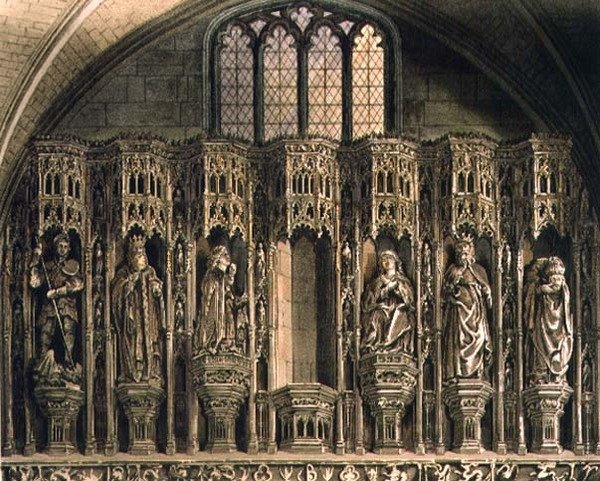 Screen over the Chantry of Henry the Fifth, plate O from 