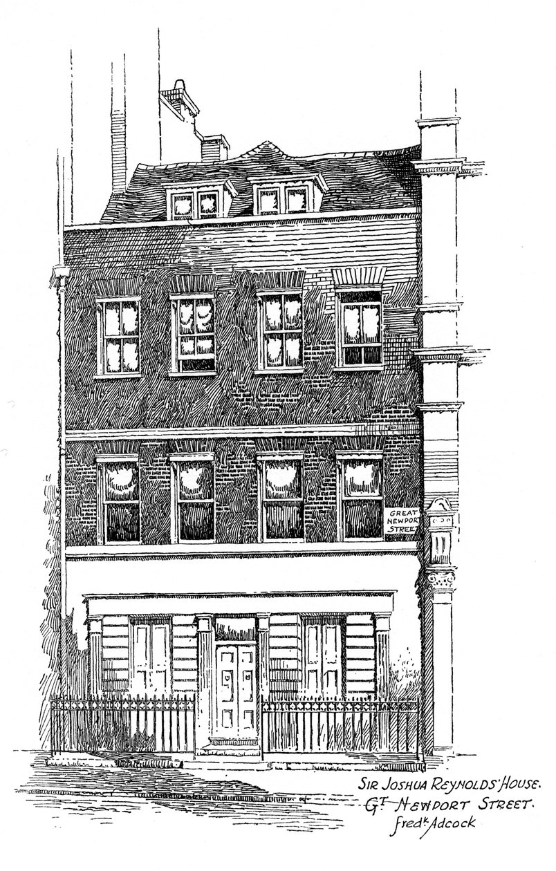 Sir Joshua Reynolds House, Great Newport Street, London by Frederick Adcock