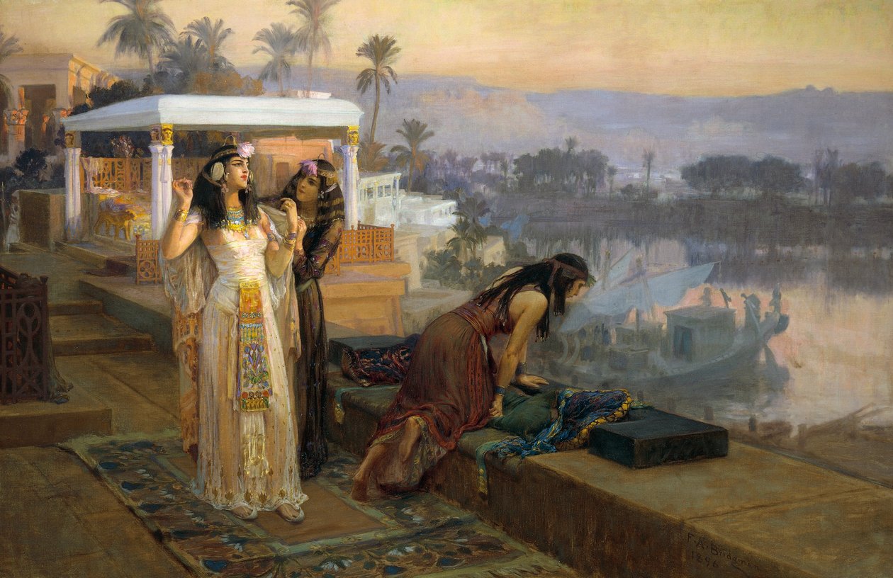 Cleopatra on Terraces of Philae by Frederick Arthur Bridgman