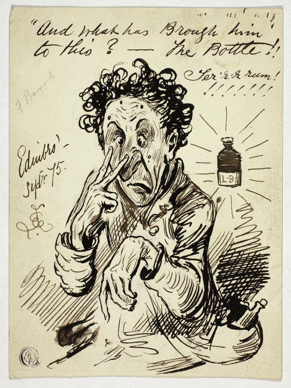 And What has Brought Him to This?-The Bottle!! by Frederick Barnard