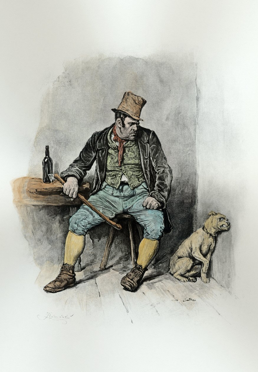 Bill Sykes and his dog, from 
