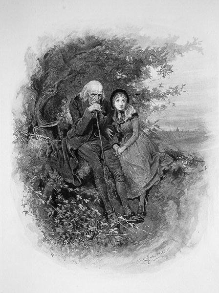 Little Nell and her grandfather (from 