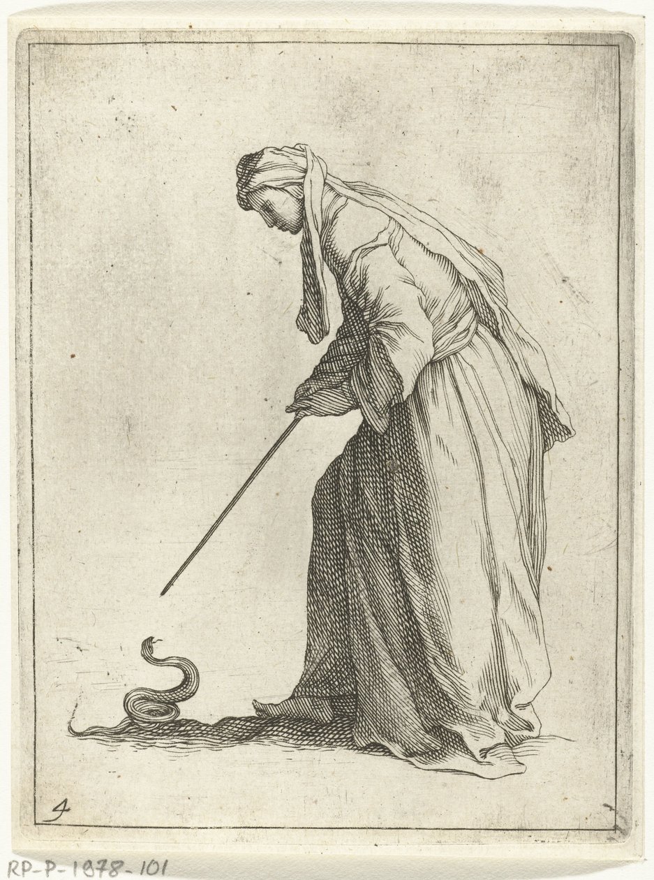 Woman with a Snake by Frederick Bloemaert
