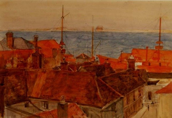 Harwich Harbour by Frederick Brown