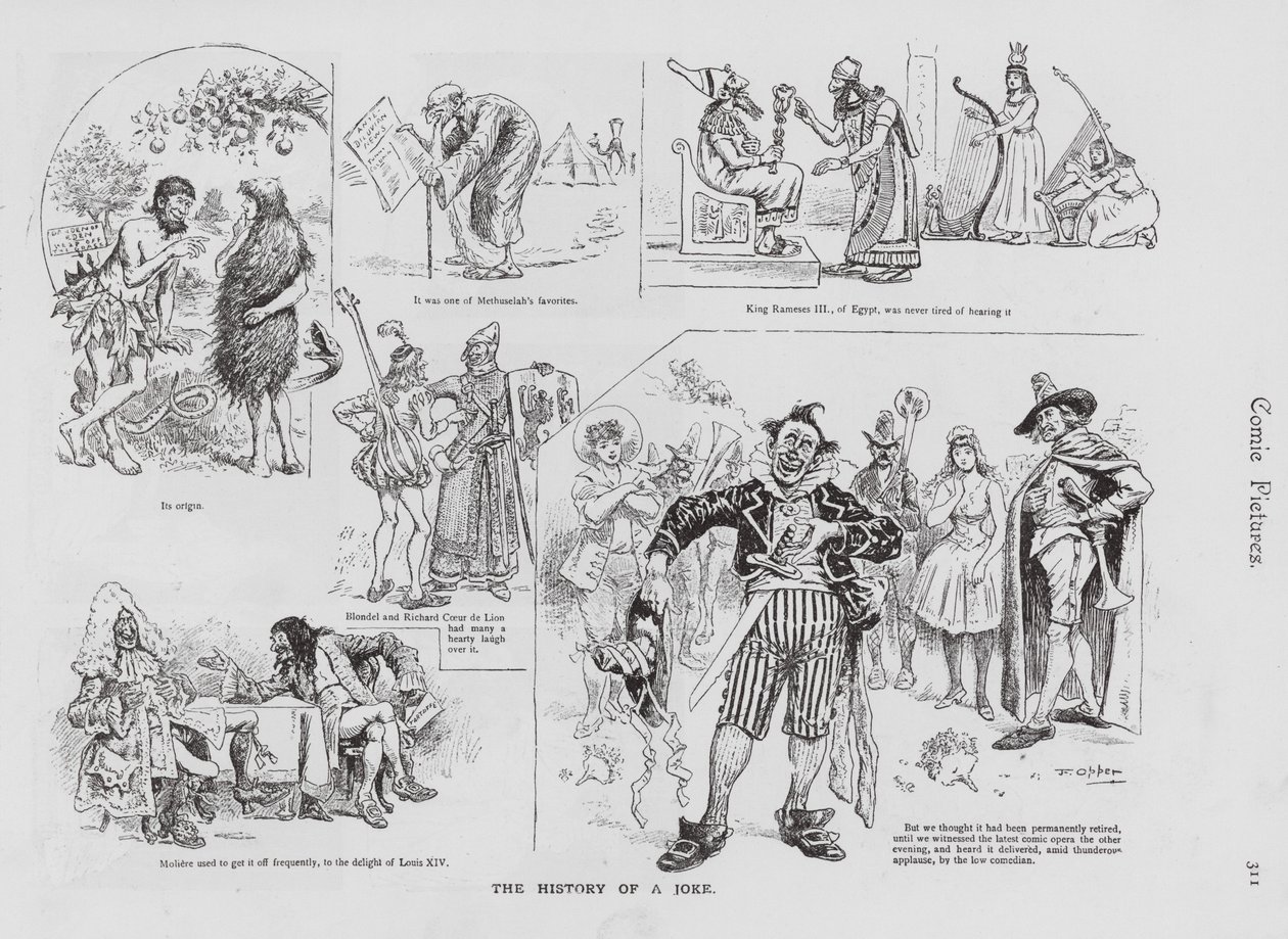 History of a Joke Through the Ages by Frederick Burr Opper