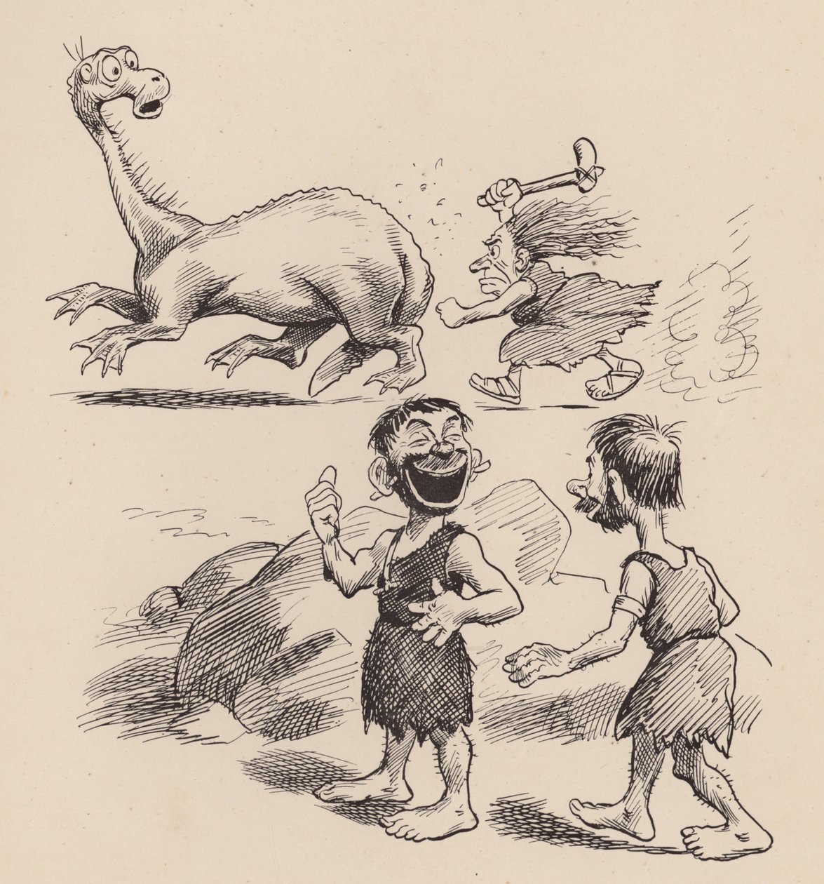 Our Antediluvian Ancestors by F Opper: Number Eight by Frederick Burr Opper