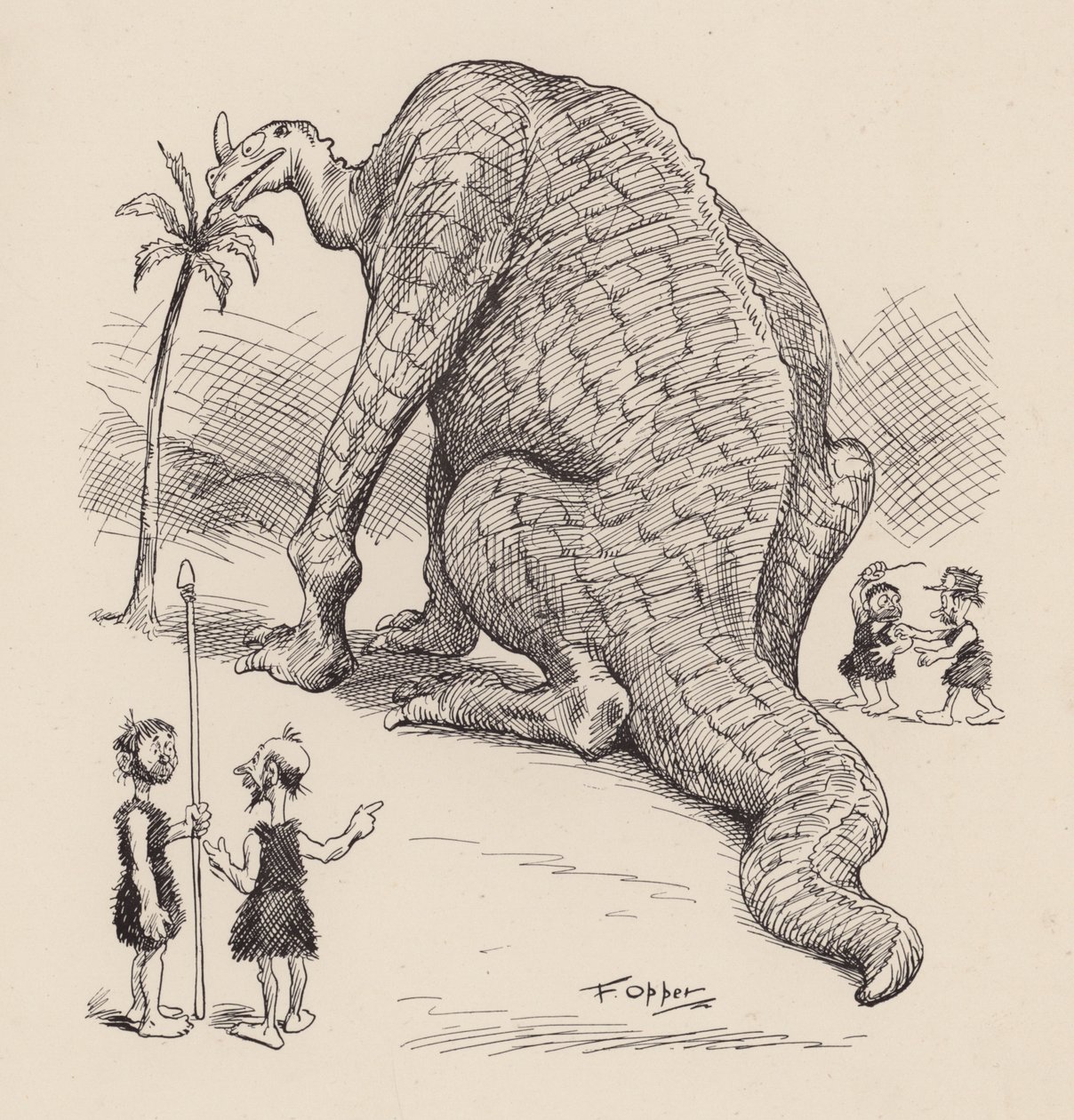Our Antediluvian Ancestors by F Opper: Number Fifteen by Frederick Burr Opper