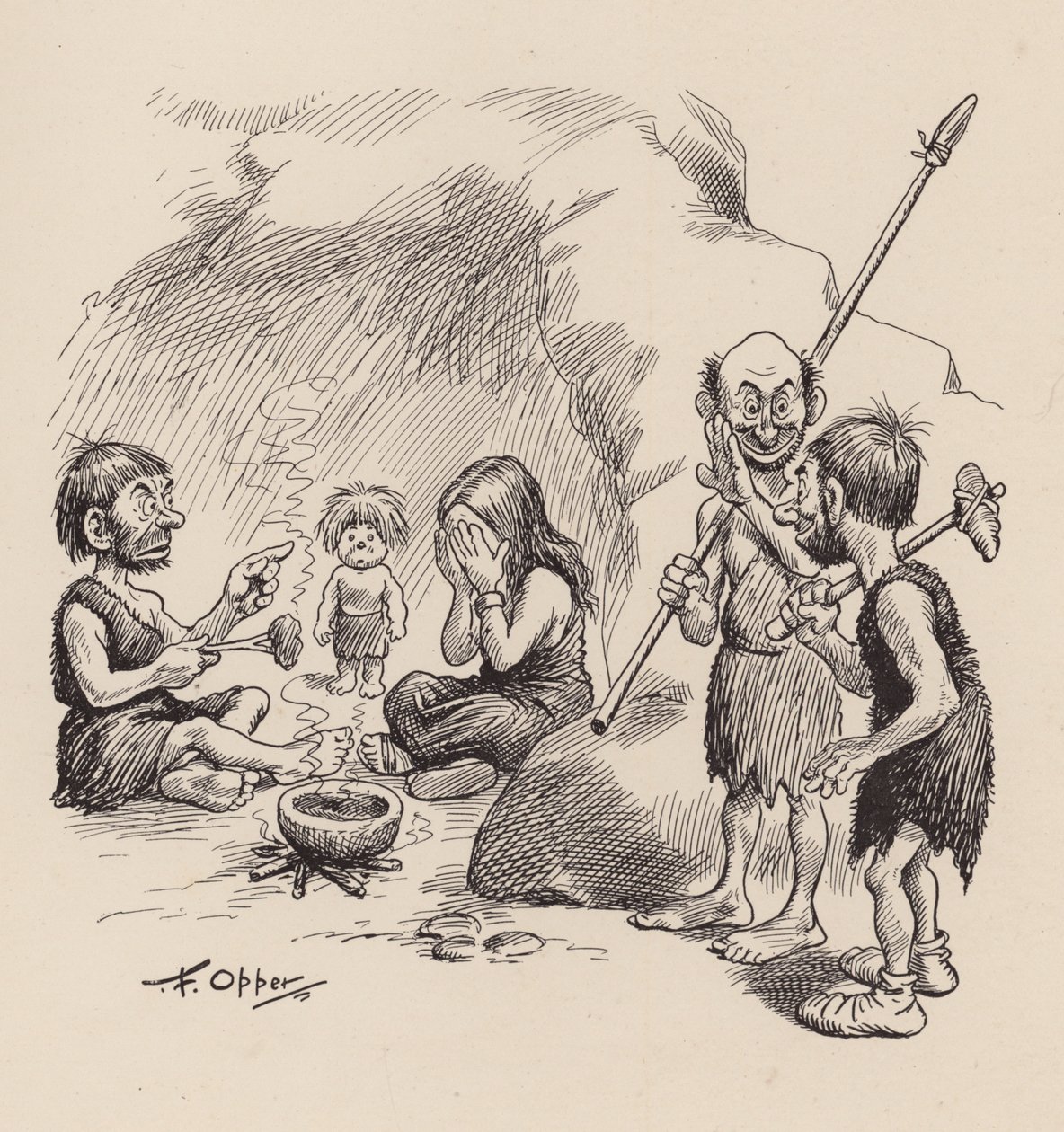 Our Antediluvian Ancestors: Number Forty by Frederick Burr Opper
