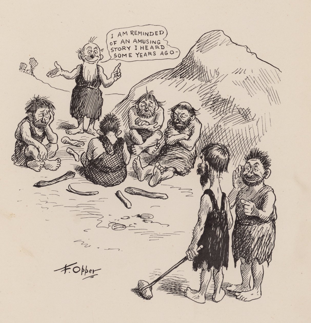 Our Antediluvian Ancestors: Number Forty Nine by Frederick Burr Opper
