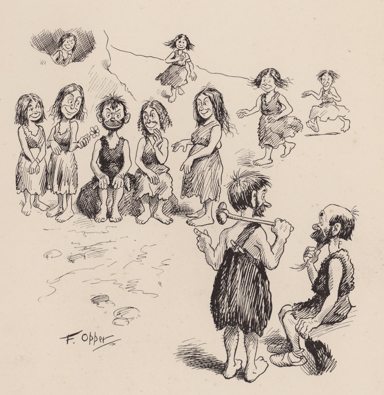 Our Antediluvian Ancestors: Number Forty Six by Frederick Burr Opper