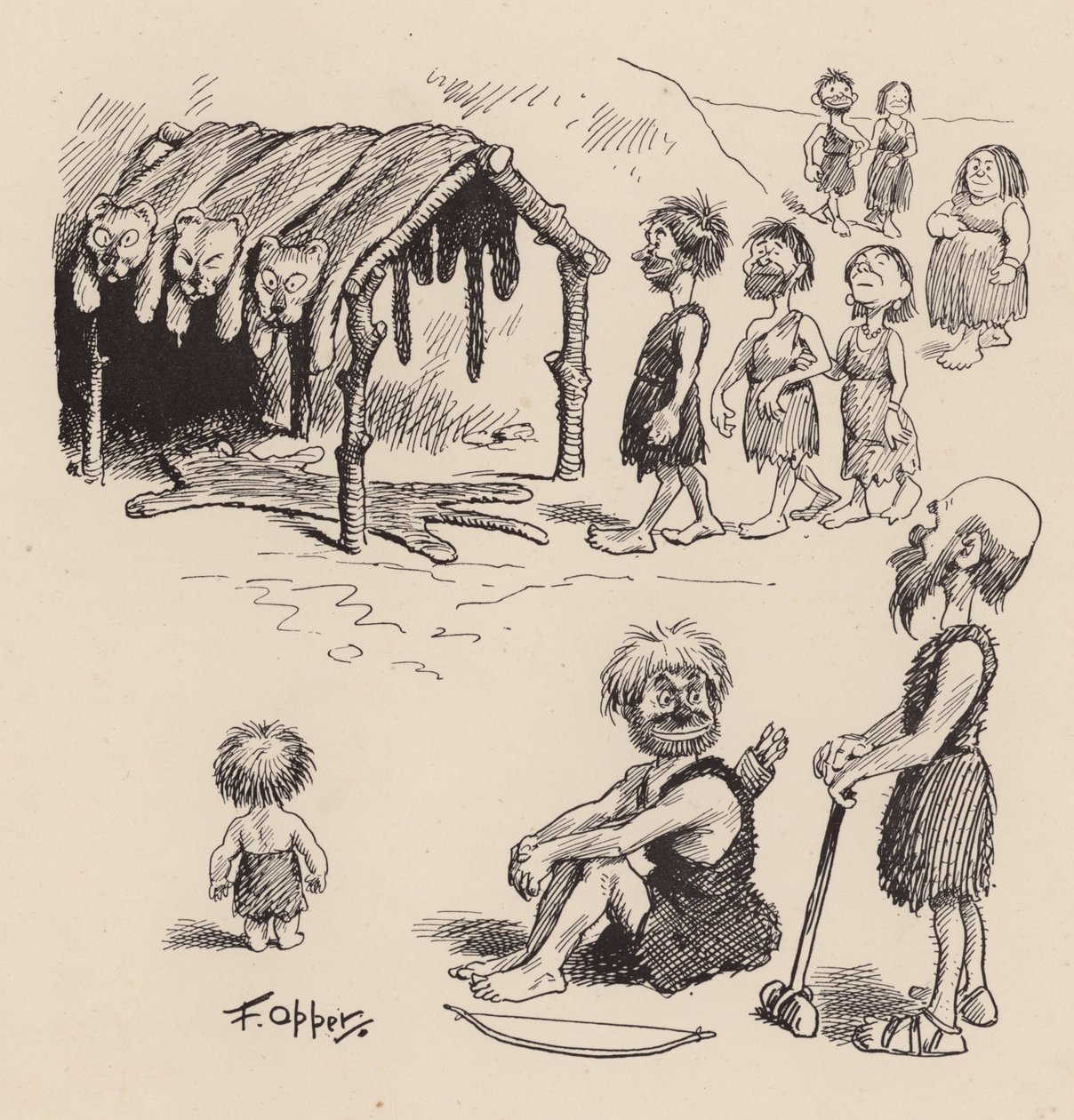 Our Antediluvian Ancestors: Number Seventeen by Frederick Burr Opper