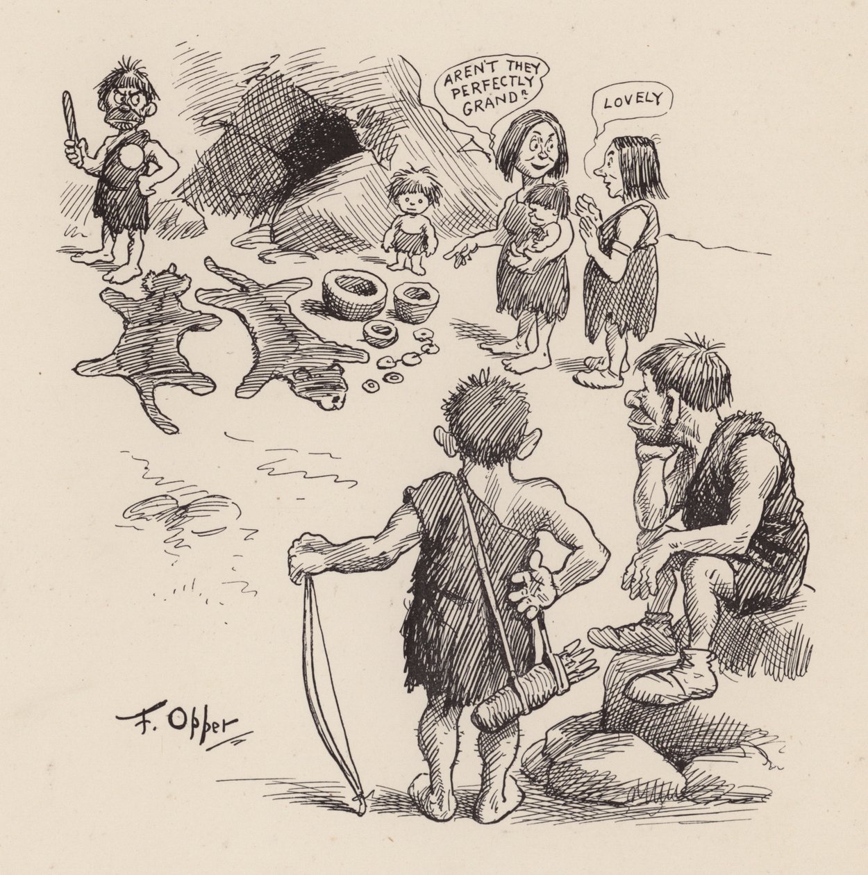 Our Antediluvian Ancestors: Number Sixteen by Frederick Burr Opper