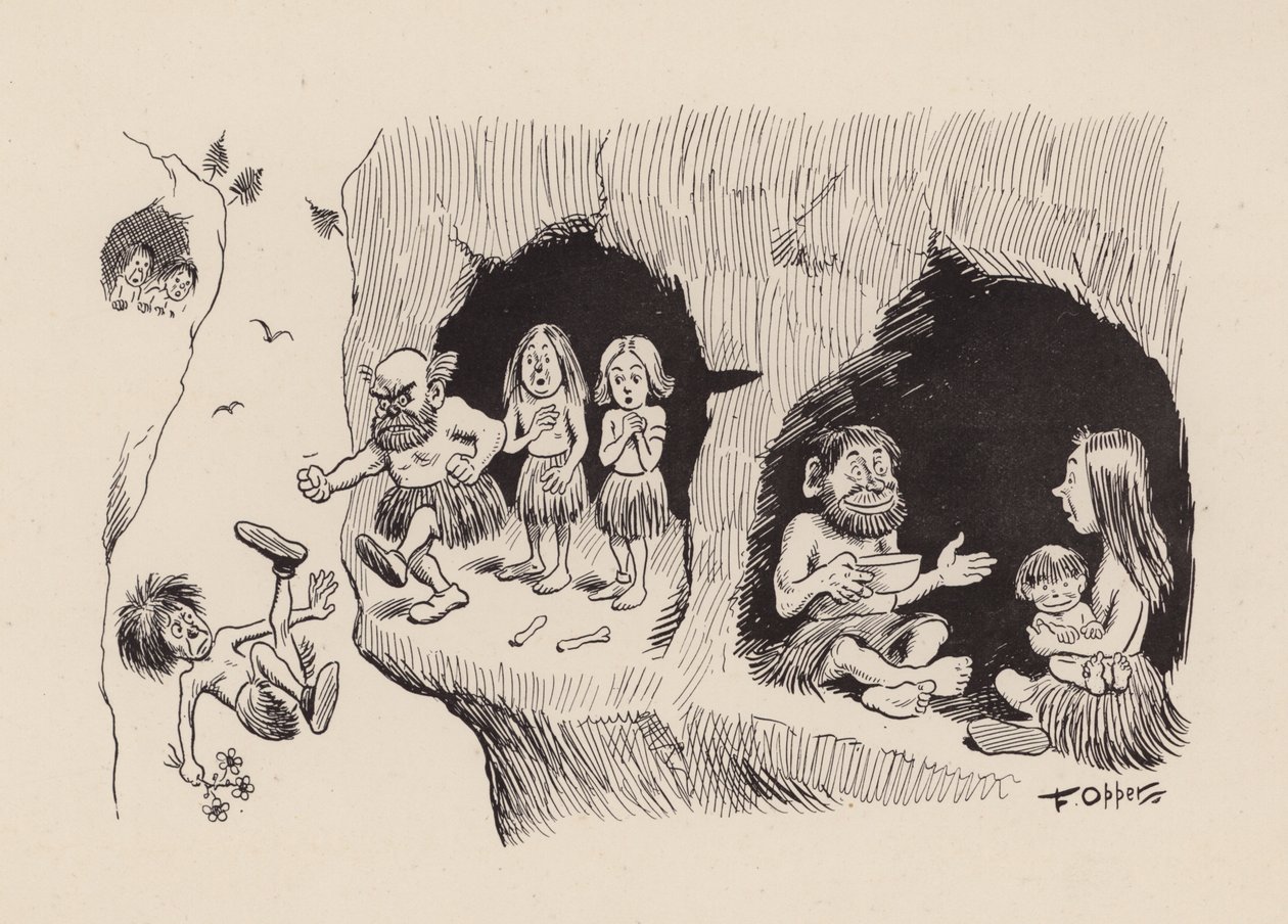 Our Antediluvian Ancestors by F Opper: Number Thirty Nine by Frederick Burr Opper