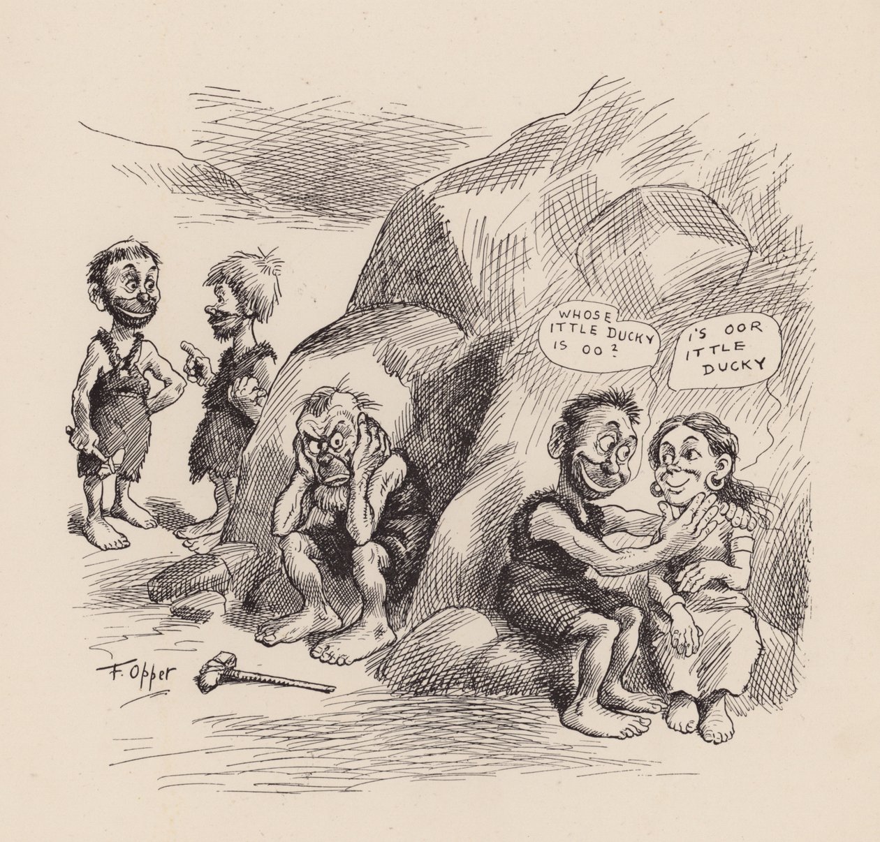 Our Antediluvian Ancestors by F Opper: Number Thirty One by Frederick Burr Opper