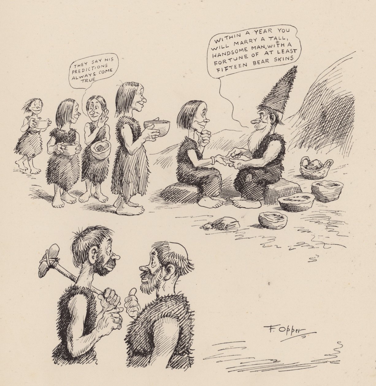 Our Antediluvian Ancestors by F Opper: Number Twenty Six by Frederick Burr Opper