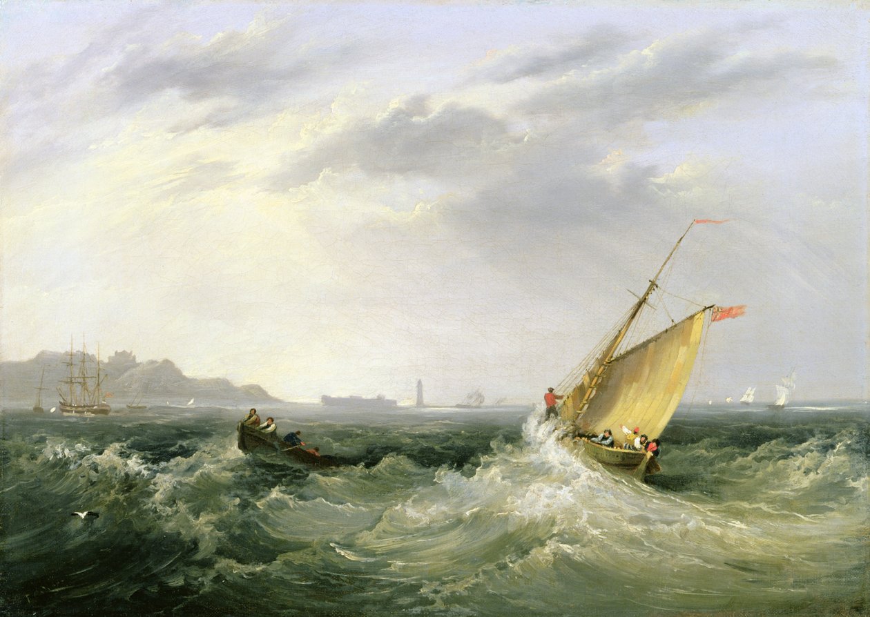 Cheshire at the Mouth of the River Mersey, 1838 by Frederick Calvert