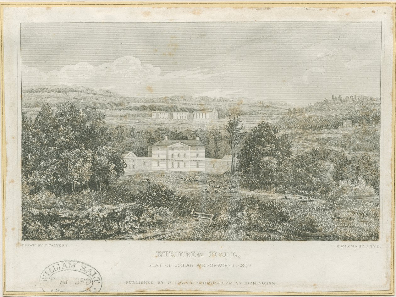 Etruria Hall by Frederick Calvert