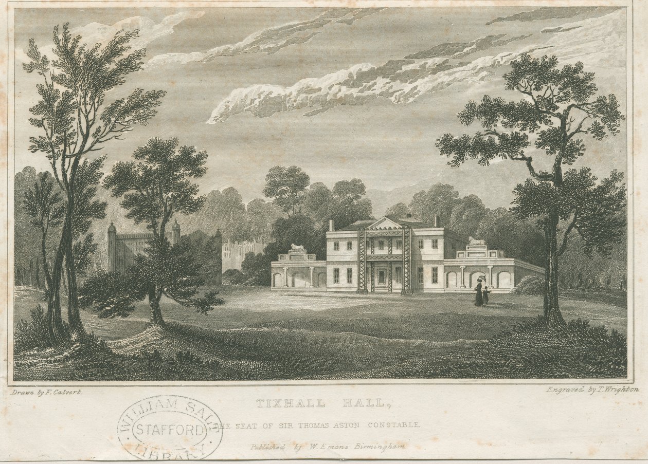 Tixall Hall by Frederick Calvert
