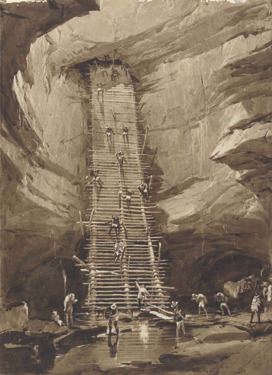 Well at Bolonchen, Yucatan by Frederick Catherwood