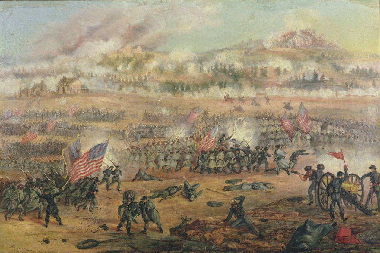 The Battle of Fredericksburg on 13th December 1862 by Frederick Cavada
