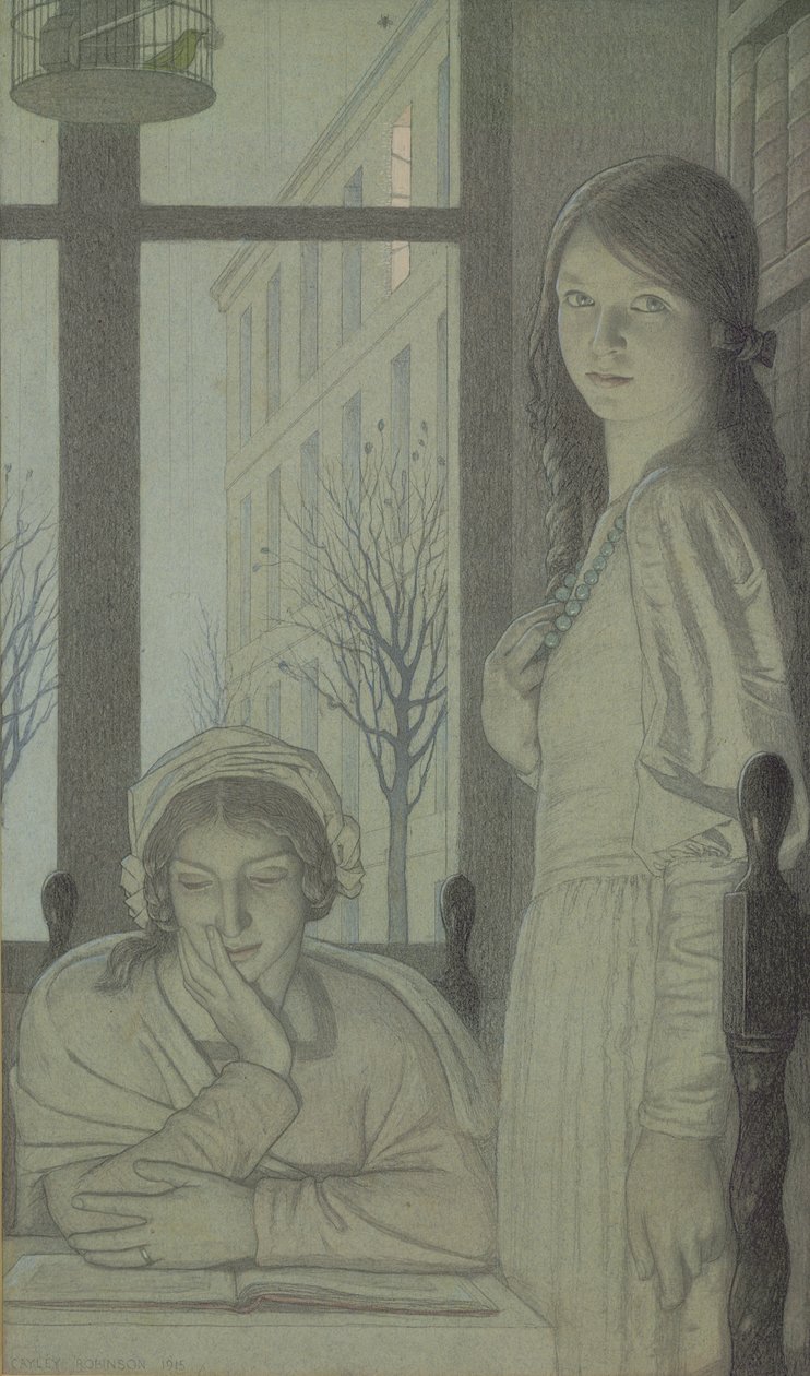 Interior - Evening by Frederick Cayley Robinson