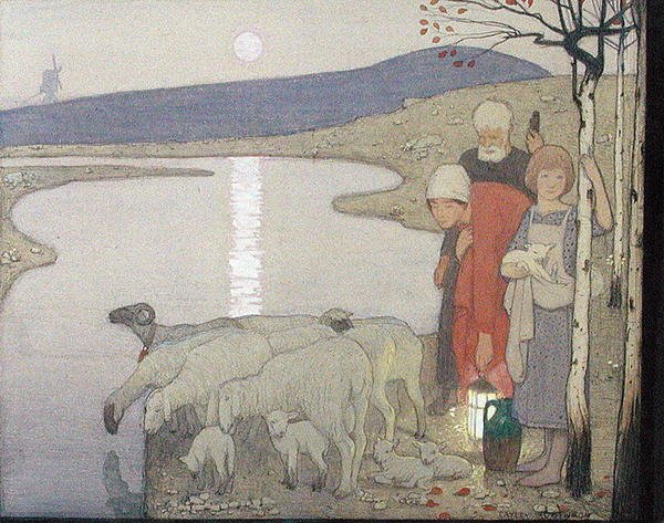 Pastoral, c.1923 by Frederick Cayley Robinson