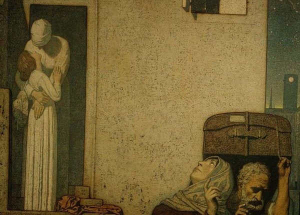 The Farewell by Frederick Cayley Robinson