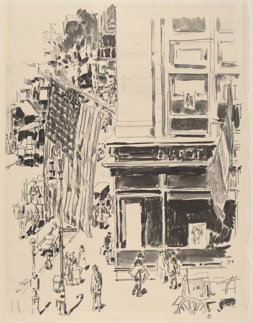 Lafayette Street, 1918 by Frederick Childe Hassam