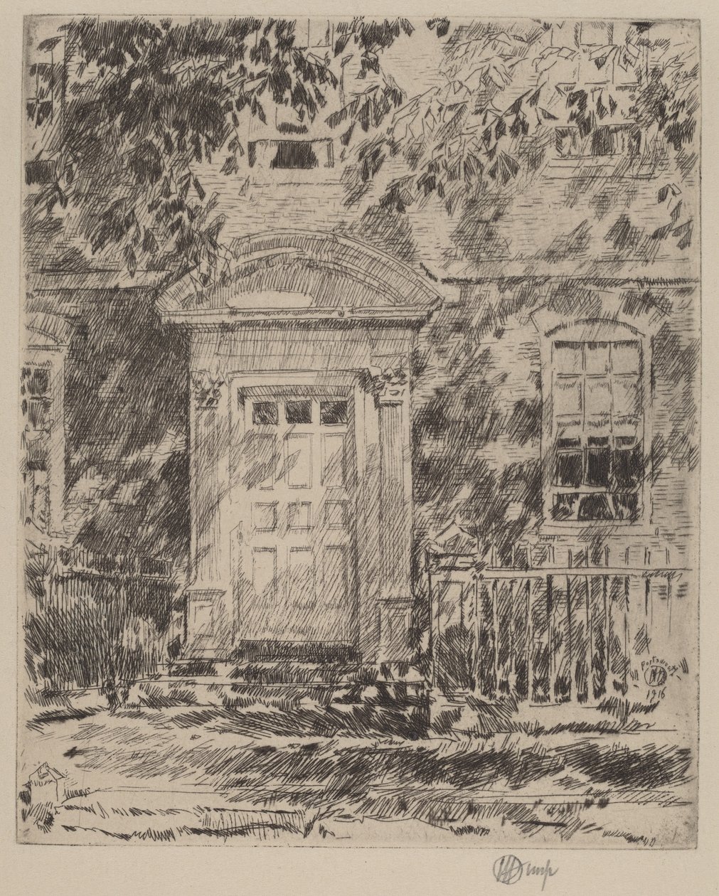 Portsmouth Doorway by Frederick Childe Hassam