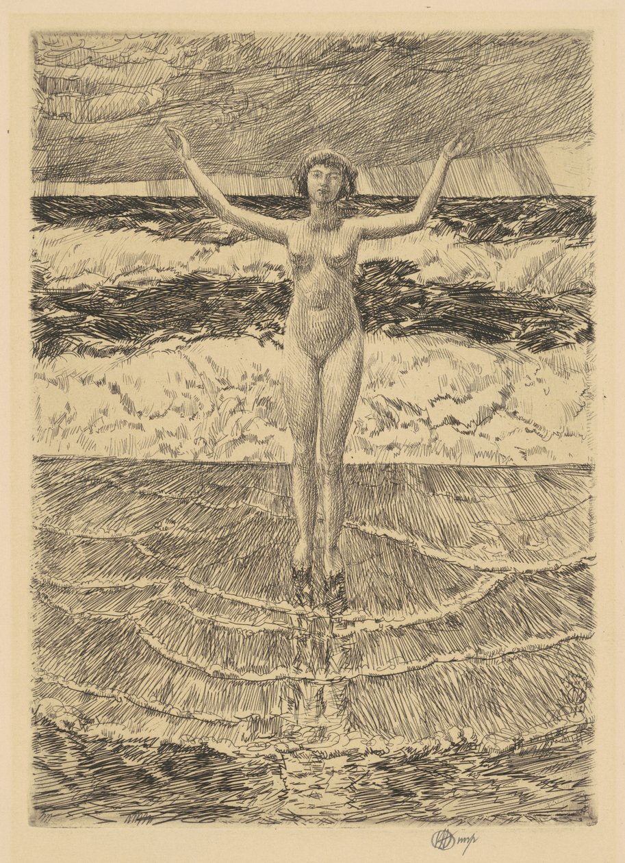 Rain Drops and Surf, 1921 by Frederick Childe Hassam
