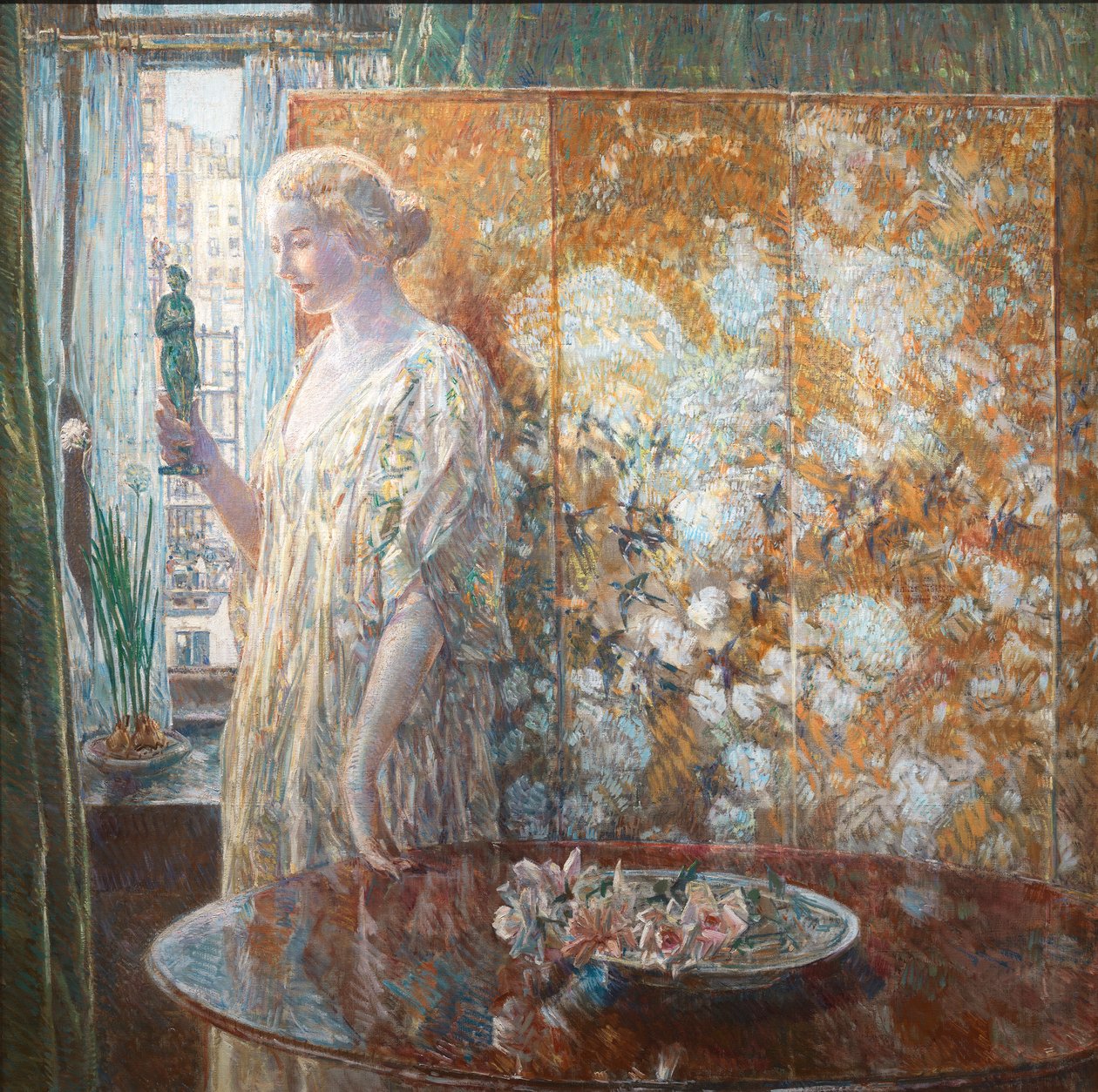 Tanagra The Builders, New York by Frederick Childe Hassam