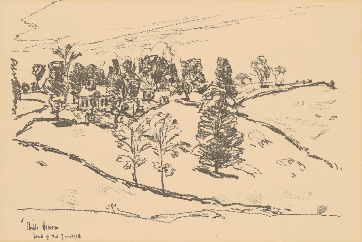 The Little School House, Land of Nod by Frederick Childe Hassam