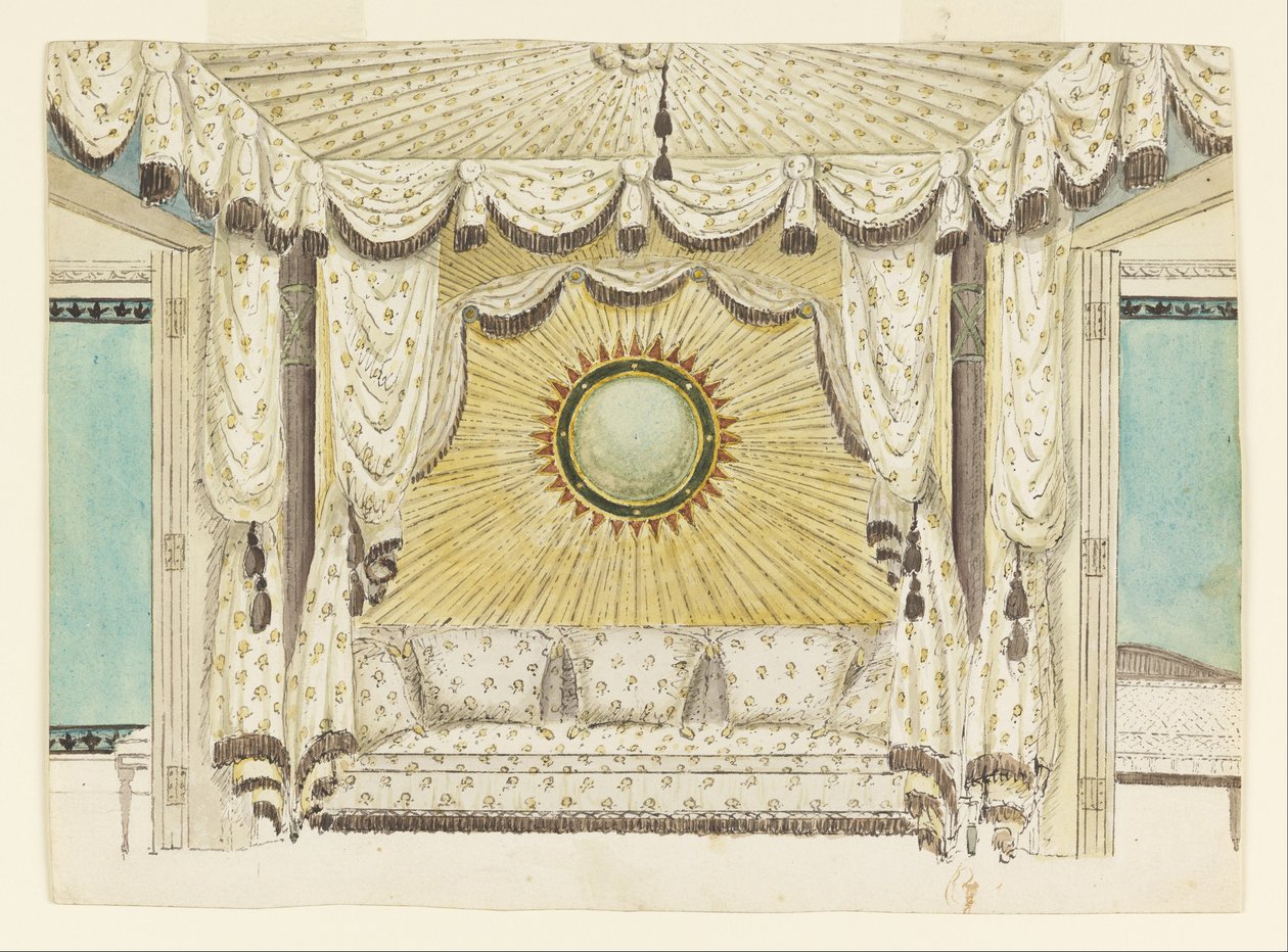 Design for Bed with Tented Alcove, probably for the Prince of Wales