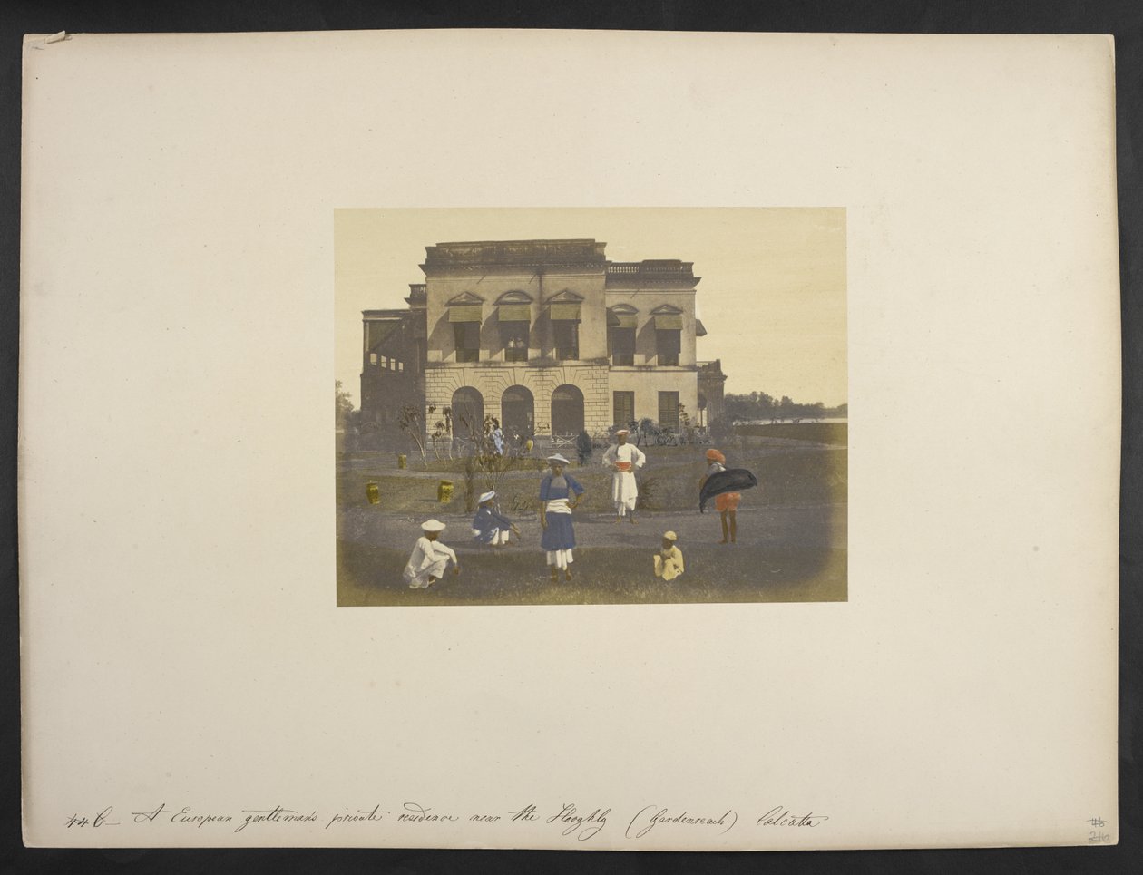 Dwelling of an English gentleman, [Garden Reach,] Calcutta, c.1851-52 by Frederick Fiebig