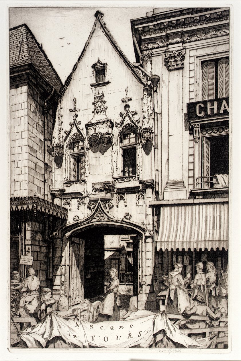 A Scene in Tours by Frederick G. Hall