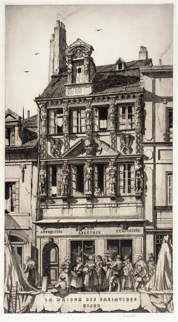 The House of the Caryatids, Dijon by Frederick G. Hall