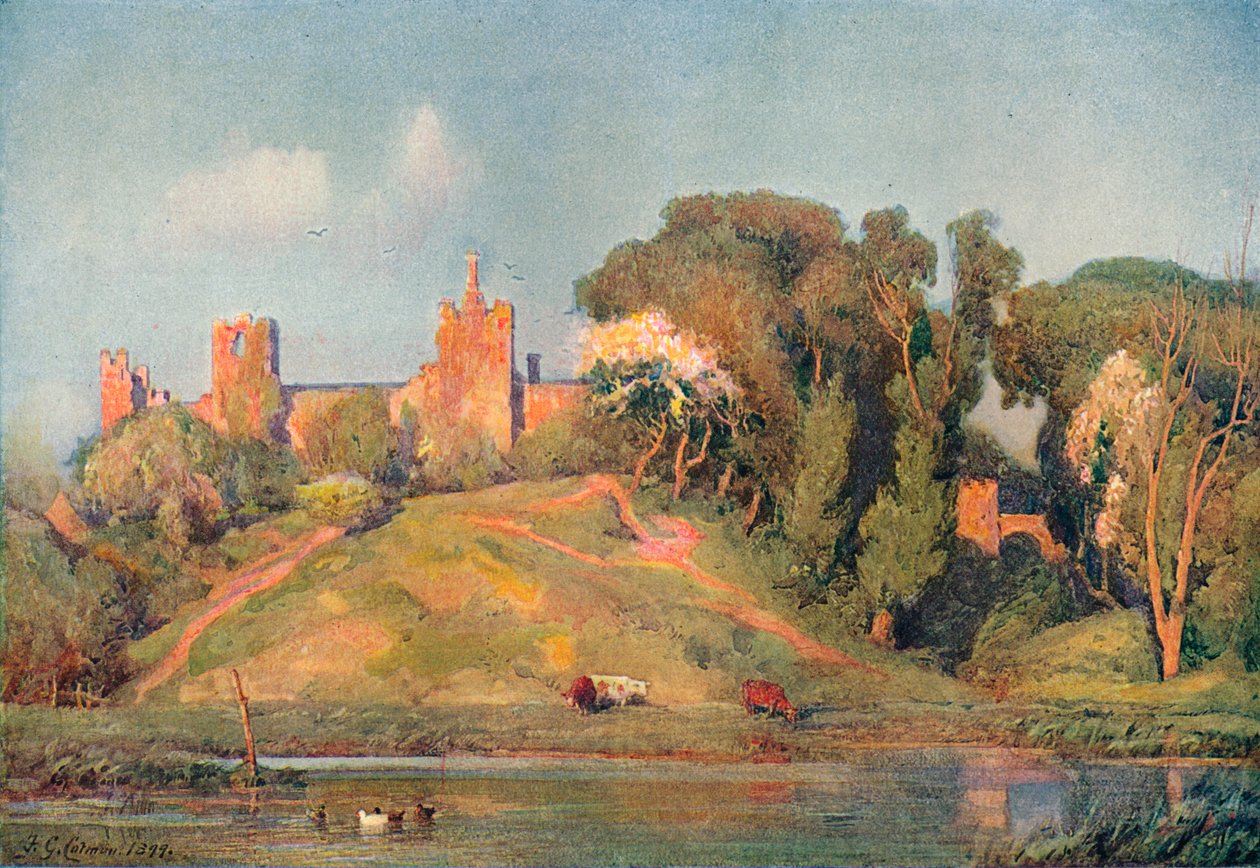 An Ancient Fort in Suffolk by Frederick George Cotman