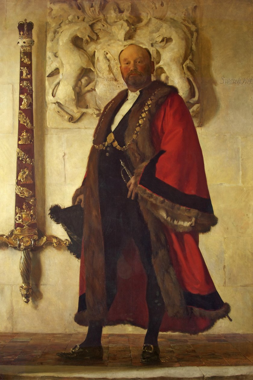 Alderman Sir John Swaish, Lord Mayor, c.1915 by Frederick George Swaish