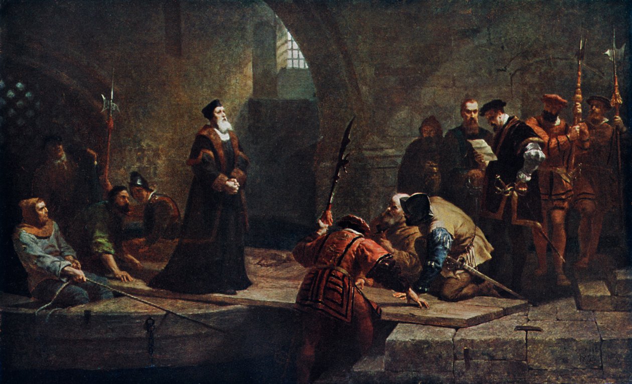 Thomas Cranmer at the Traitors Gate, 1553 by Frederick Goodall