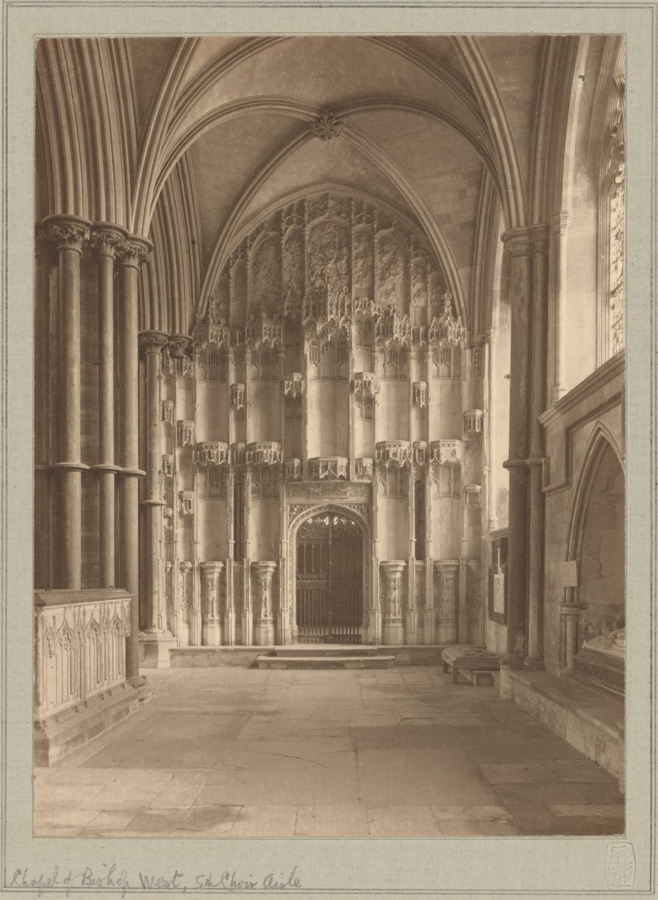 Ely Cathedral, Chapel of Bishop by Frederick H. Evans