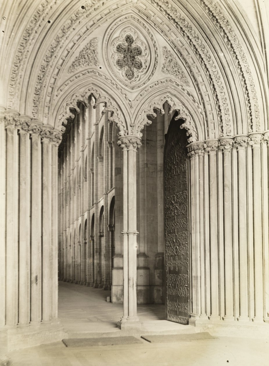 Ely Cathedral: Galilee Porch, Door into Nave by Frederick H. Evans