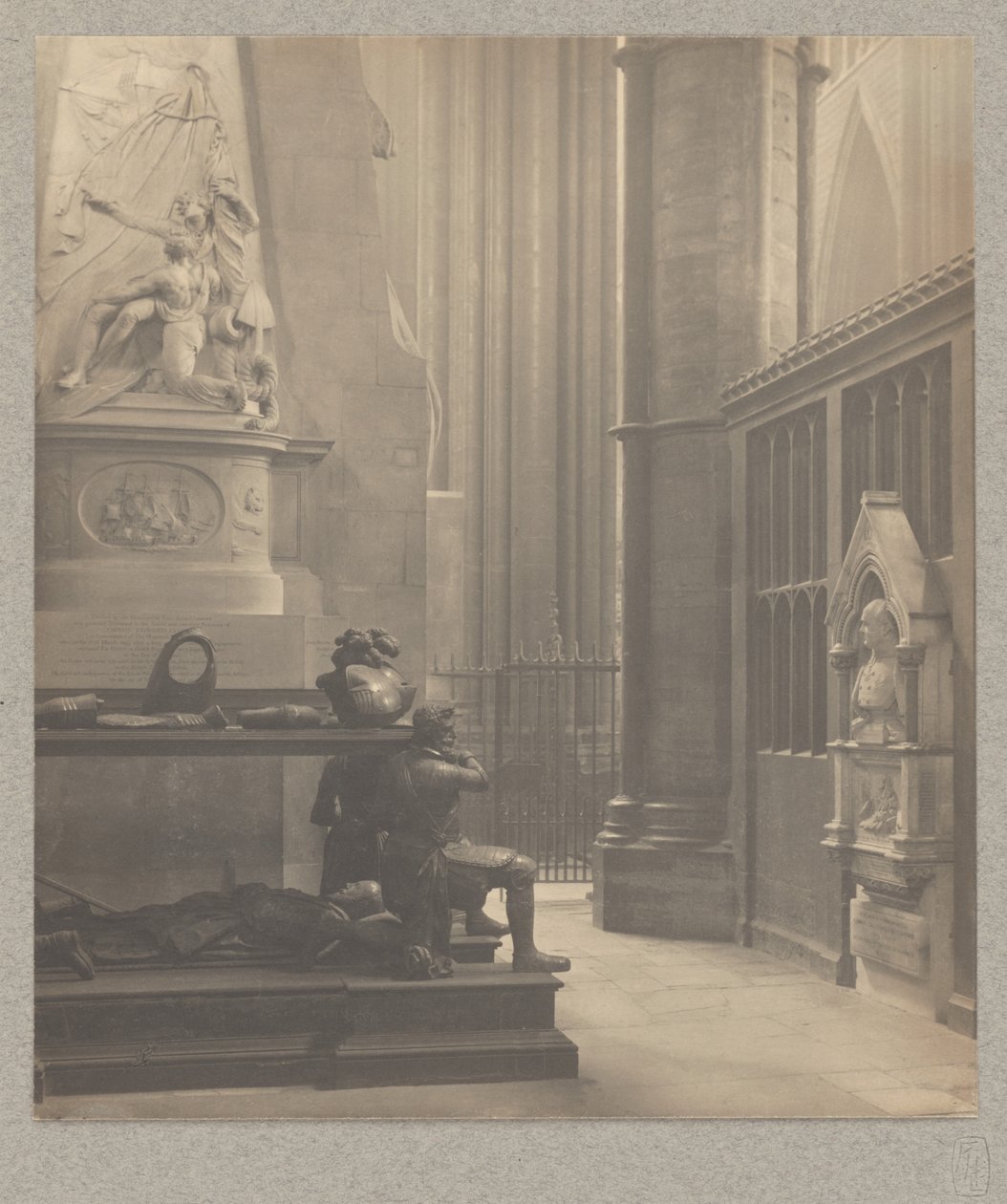 Westminster Abbey: North Transept East Aisle, Tomb of De Vere and Franklin by Frederick H. Evans